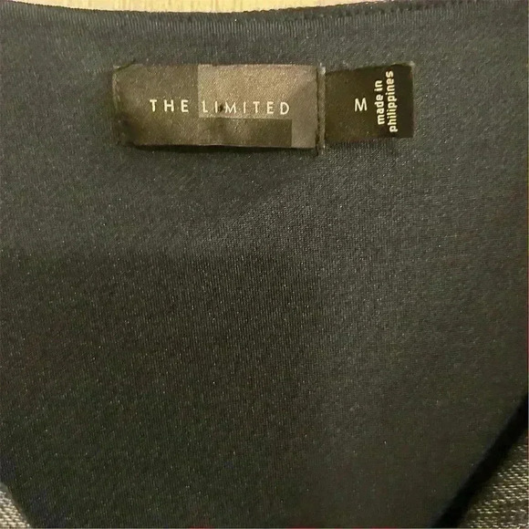 The Limited Women's Blue 3/4 Sleeve Wrap Dress Size M Knee Length - Picture 8 of 16